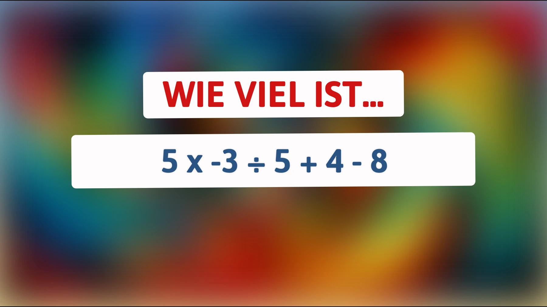 Nur für echte Genies: Kannst du dieses scheinbar einfache mathematische Rätsel lösen?"
